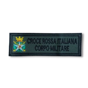 Patch Etichetta Bassa Visibilità Logo CRI Corpo Militare
