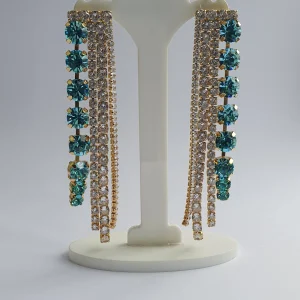 Orecchini pendenti strass