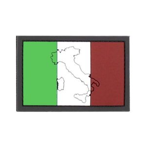 Patch Bandiera Italiana Stivale PVC