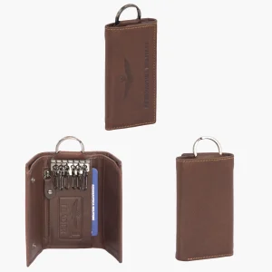 Portachiavi verticale in pelle linea New Eagle