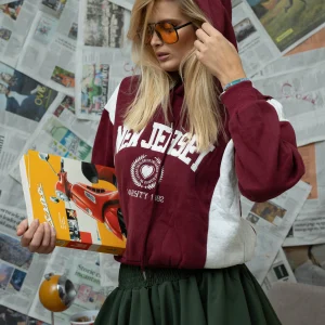 Felpa New Jersey con cappuccio