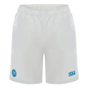 SSC Napoli Bermuda Interlock Bianco 2025/2026