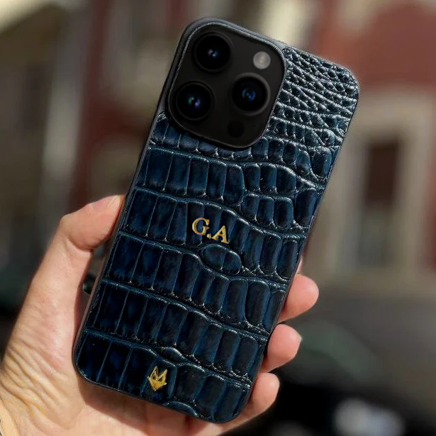 Cover in vera pelle di Coccodrillo iPhone MagSafe 17/16/15/14/13/12 - immagine 3