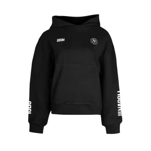 SSC Napoli Felpa con Cappuccio Marechiaro Nera