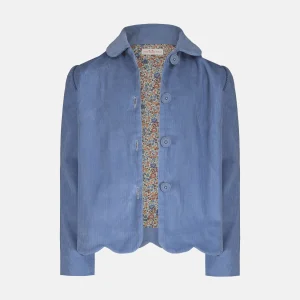 Giacca Velluto Dusty Blue