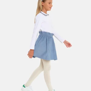 Gonna Velluto Dusty Blue