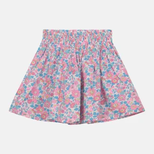 Gonnellina Bambina Liberty Betsy Fluo Rosa Azzurro