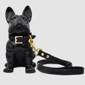 Guinzaglio in vera pelle di pitone