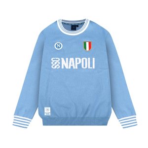 SSC Napoli Jumper Rétro Azzurro Vintage 2025/2026