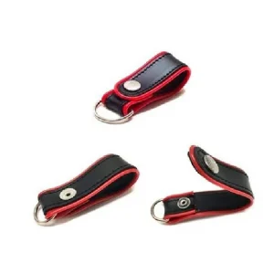 Passante in Cuoio Nero Bordo Rosso per Spallaccio Carabinieri