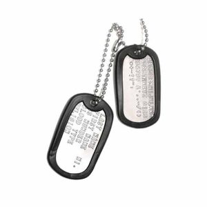 Piastrina Militare Americana