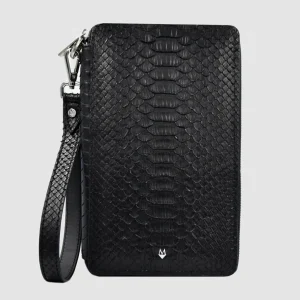 Pochette Borsa Uomo mod. DB vera pelle di Pitone - con iniziali