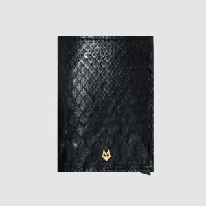 Portacarte compatto in vera pelle di pitone "Performante"