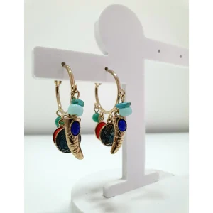 Orecchini cerchio Bianco