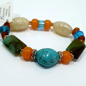 Bracciale elastico Bianco Bijoux