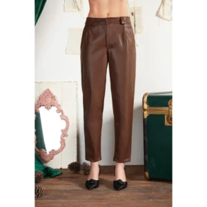 Pantaloni in ecopelle