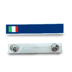 Targhetta Portanome ITA con Clip AM