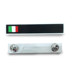 Targhetta Portanome ITA con Clip EI