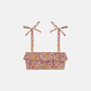 Top Balza onda Liberty Betsy Giallo