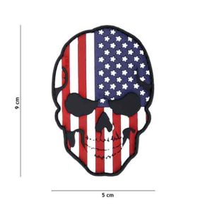 Patch Teschio Bandiera Americana