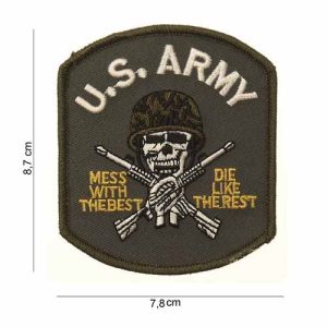 Patch Americana US Army Teschio