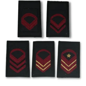 Tubolari Ricamati Giubbino Graduati Esercito