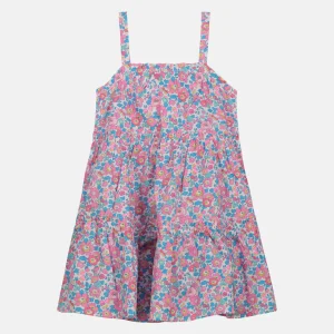 Prendisole Balze Rouches Liberty Betsy Fluo Rosa Azzurro