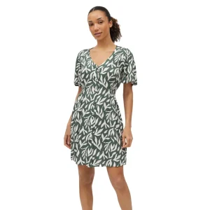 Abito donna a mezza manica a chemisier aperto davanti in viscosa | Ysabel Mora