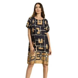 Abito donna a mezza manica in viscosa leggera Solano | Bisbigli