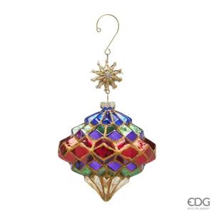 Addobbo natalizio della linea Arlecchino in vetro | EDG - Enzo De Gasperi