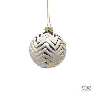 Addobbo natalizio in plastica ingfangibile Bianco e Oror in varie dimensioni | EDG - Enzo De Gasperi