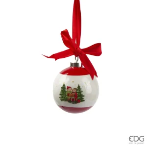 Addobbo natalizio in porcellana h 10 cm | EDG