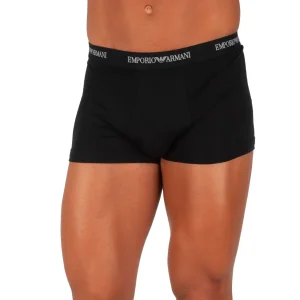 Boxer uomo in cotone elasticizzato con elastico con logo | Emporio Armani