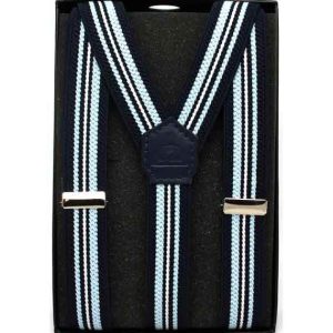 Bretelle Blu/Rigato Azzurro/Diagonale