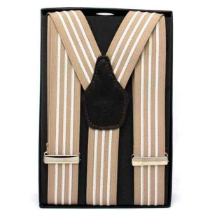 Bretelle Rigo bluette/beige/nero