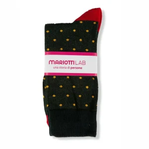 CALZINO CORTO IN FANTASIA POIS MELANGE IN CALDO COTONE | MARIOTTILAB