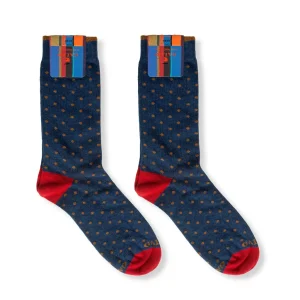 Calzino corto uomo in caldo cotone Pois | Gallo