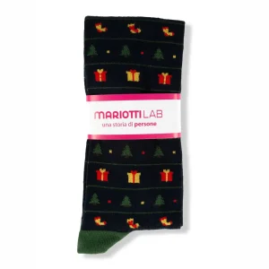 CALZINO LUNGO IN FANTASIA NATALE IN CALDO COTONE | MARIOTTILAB