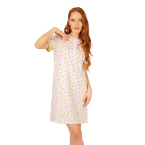 Camicia da notte serafino a mezza manica in cotone leggero Green Magic | Brilliamo