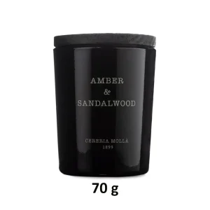 Candela Amber & Sandalwood in cera vegetale di soia | Cereria Molla 1899