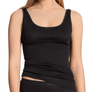 Canottiera donna a spalla larga in puro cotone senza pizzo Light | Calida