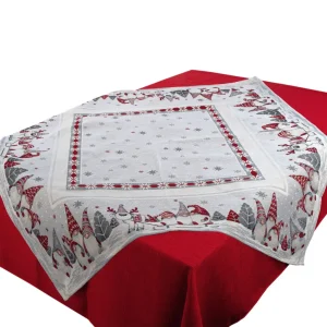 Centrotavola 100x100 cm in fantasia Gnomi in Gobelin | Il Maggiolino