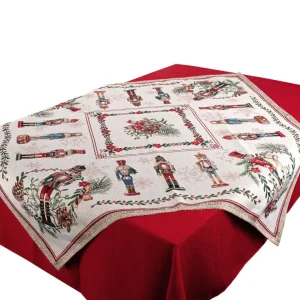 Centrotavola 100x100 cm in fantasia schiaccianoci in Gobelin | Il Maggiolino