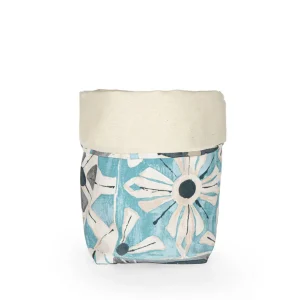 Cestino porta pane in cotone e tessuto antimacchia in fantasia Elena | Zita del Forte