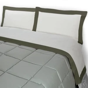 Completo lenzuolo in puro cotone con balza in raso di cotone Collodi | Zita del Forte