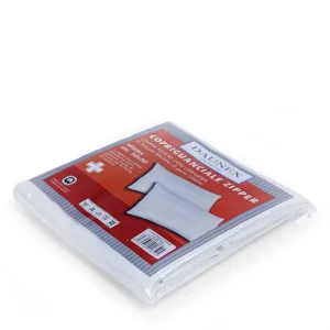 Coppia di federe copriguanciale igienico in puro cotone Zipper di Daunex