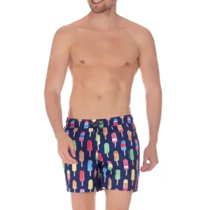 Costume uomo a pantaloncino con fantasia Ice Cream di U.S. Polo Assn.