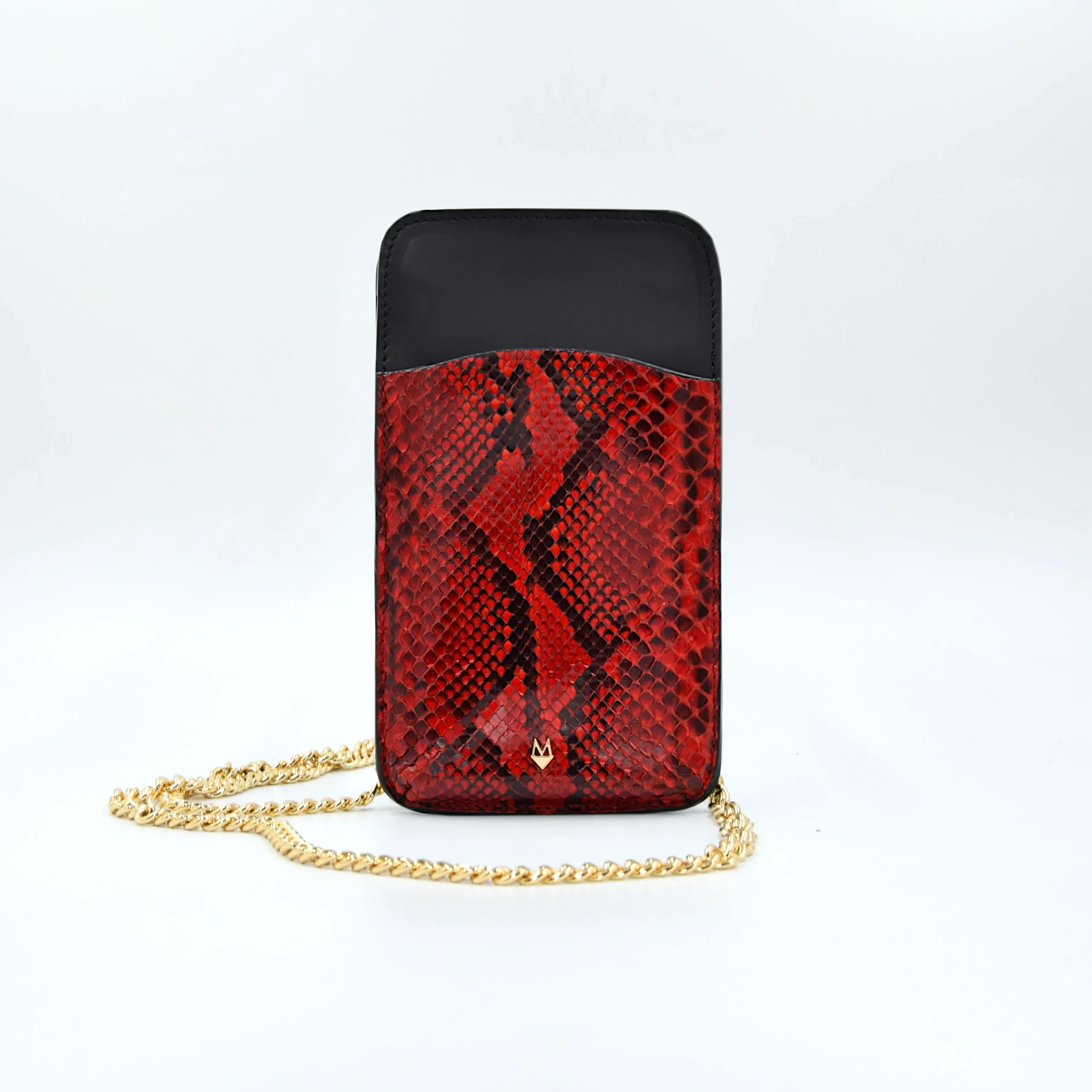 Porta Telefono a tracolla con porta carte - Custodia Smartphone in Pitone - immagine 4