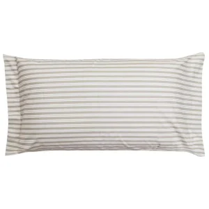 Federa a due volani in fantasia in percalle di puro cotone Oxford