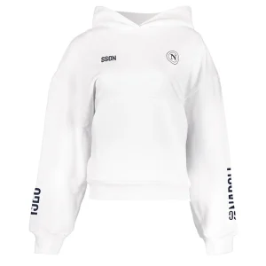 SSC Napoli Felpa con Cappuccio Marechiaro Bianca